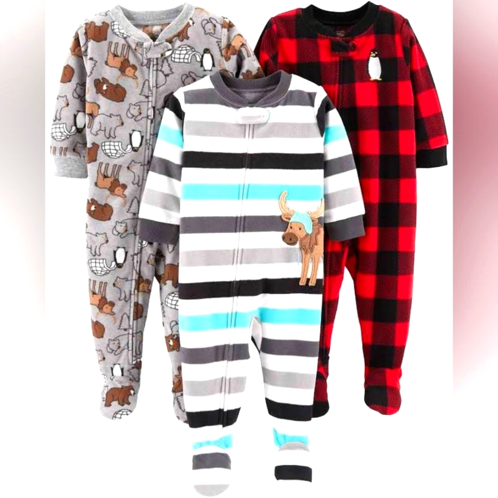 Fleece Pijamas 3 pack
